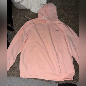 ALO Yoga  Light Pink Hoodie